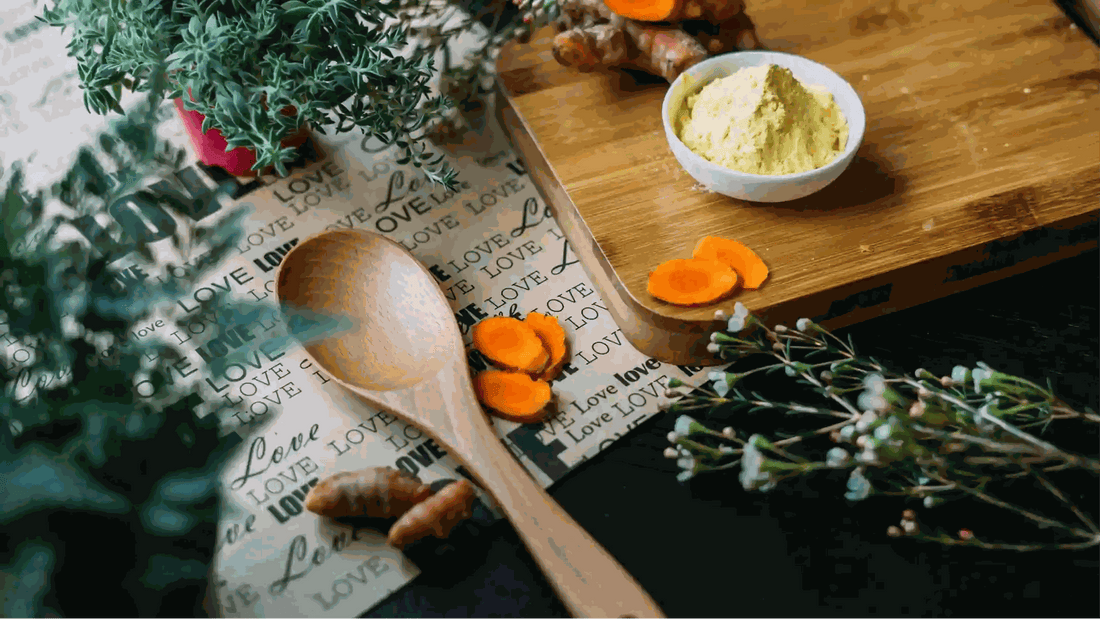 Picture of a table filled with herbs