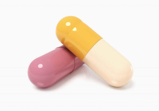 Picture of two supplement capsules