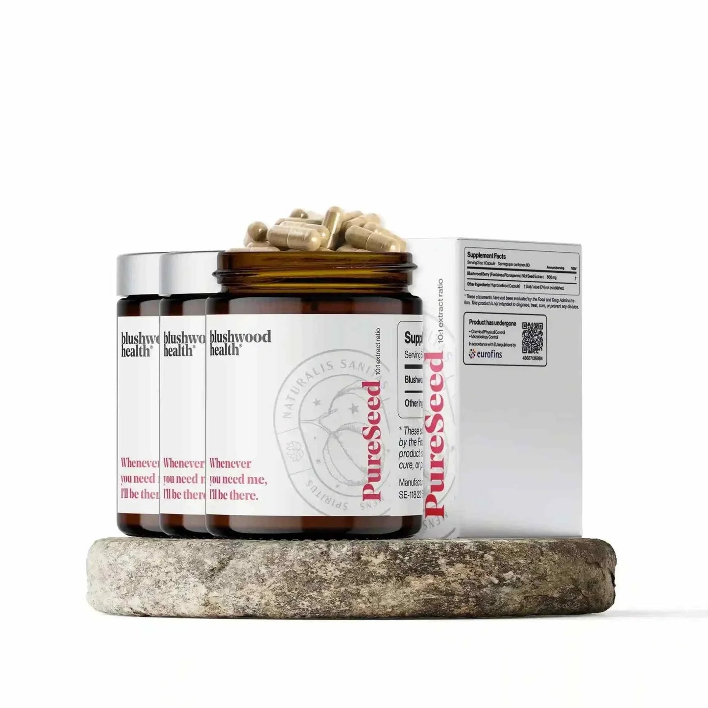 Blushwood Health EBC-46 tincture bottle front view
