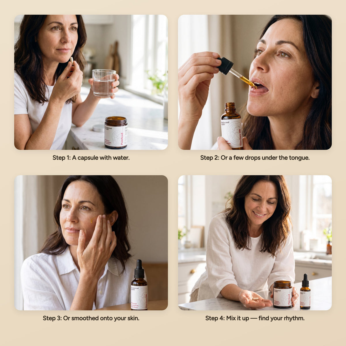 How to take the bundle — capsule, dropper under the tongue, on the skin, or mix it up