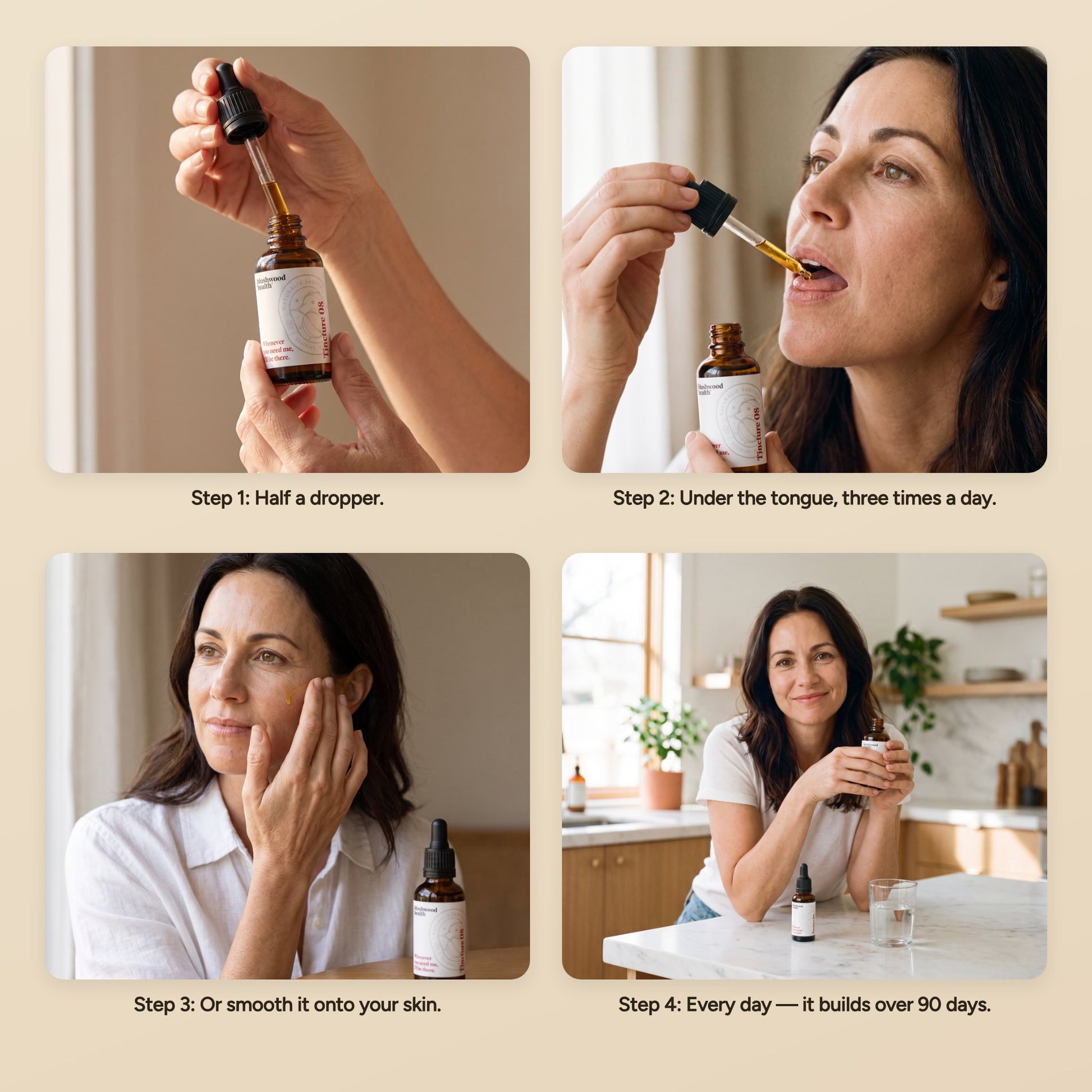 How to take Blushwood Berry Extract Tincture — under the tongue or on the skin