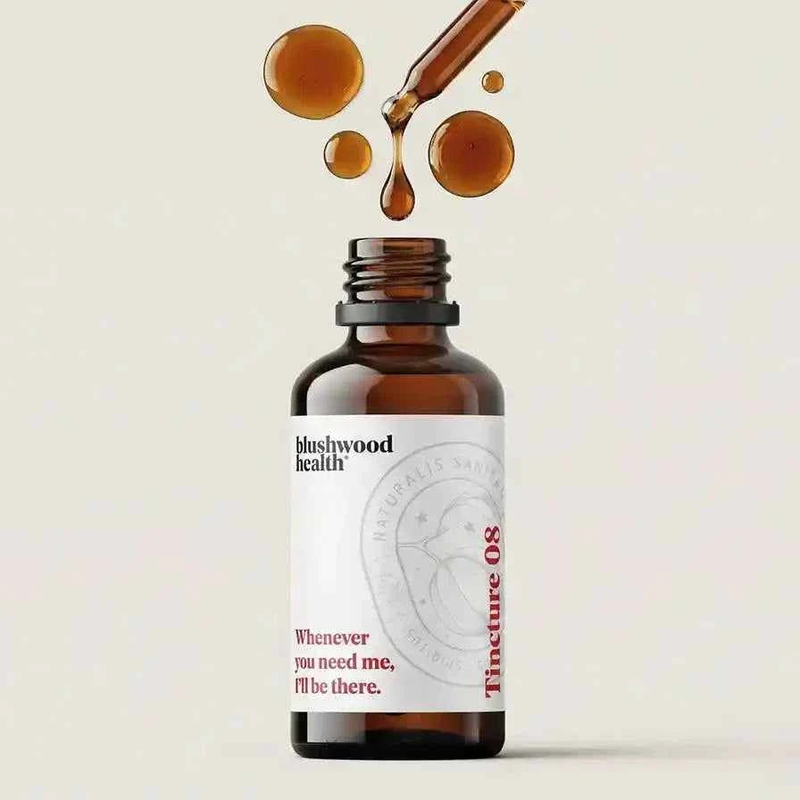 EBC-46 tincture bottle with blushwood berry extract in dropper format, lab-tested and 10:1 whole-seed formula