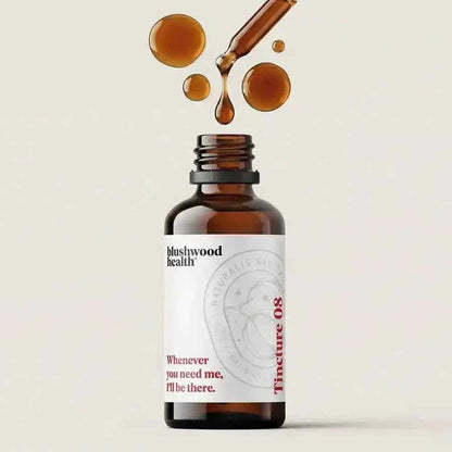 EBC-46 tincture bottle with blushwood berry extract in dropper format, lab-tested and 10:1 whole-seed formula